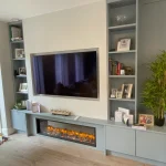 Media Wall shelving grey