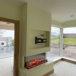 Media Wall with bespoke fireplace