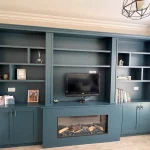 Media Wall Teal finish